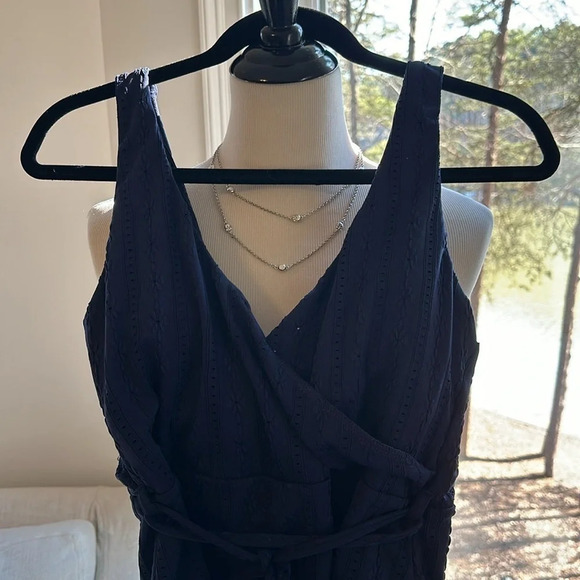 NWT Andie “The Belmar” Navy Eyelet One Piece, Size 10 - Picture 5 of 13